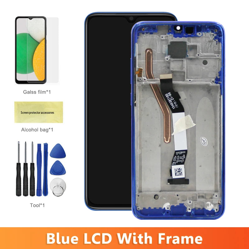 6.53" Screen for Xiaomi Redmi Note 8 Pro M1906G7I M1906G7G Lcd Display Touch Screen with Frame for Redmi Note 8 Pro Replacement Xiaomi phone repair parts