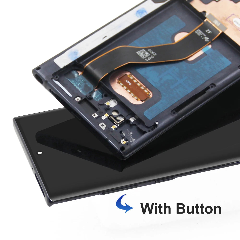 AMOLED Note 10 Plus Screen for Samsung Galaxy Note10+ N975F Lcd Display Touch Screen with Frame Support S Pen Fingerprints Samsung phone repair parts