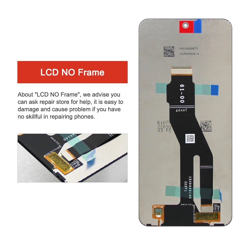6.7'' For Honor X8a LCD CRT-LX1 CRT-LX2 CRT-LX3 Display With FrameTouch Screen Digitizer Assembly for honor x8a  LCD Screen Honor phone repair parts