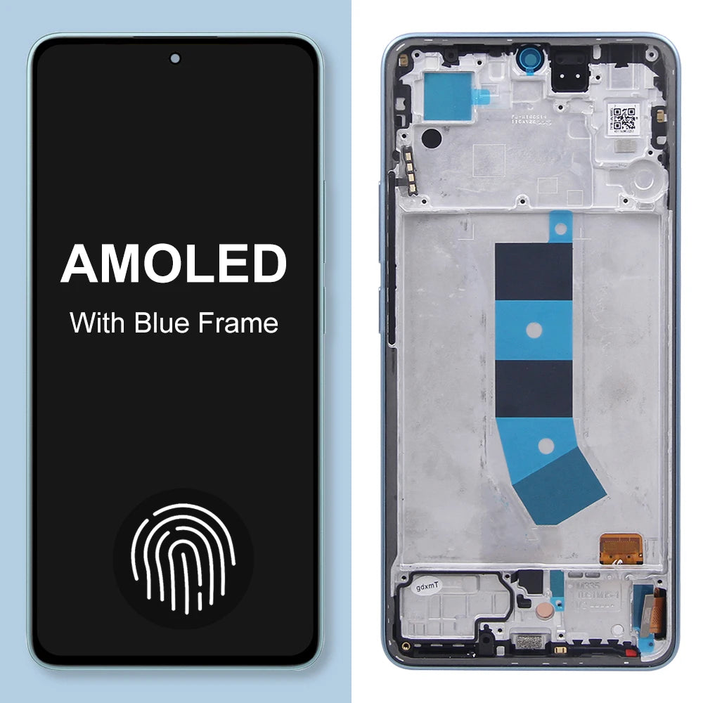 Screen for Xiaomi Redmi Note 13 4G 23129RAA4G 23124RA7EO Lcd Display Digital Touch Screen With Frame for Redmi Note 13 4G Xiaomi phone repair parts