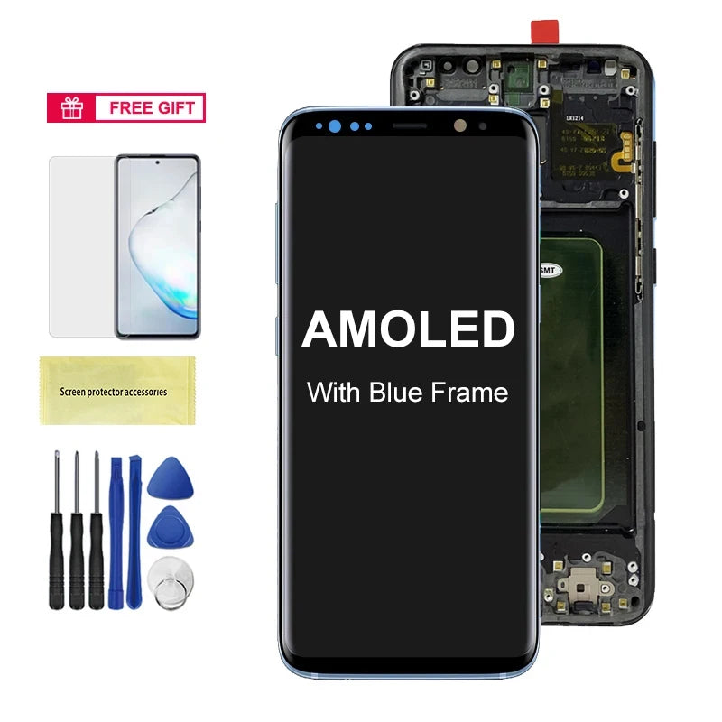 S8+ G955 G955F Display Screen Assembly for Samsung Galaxy S8 Plus Lcd Display Digital Touch Screen with Frame Replacement Parts Samsung phone repair parts
