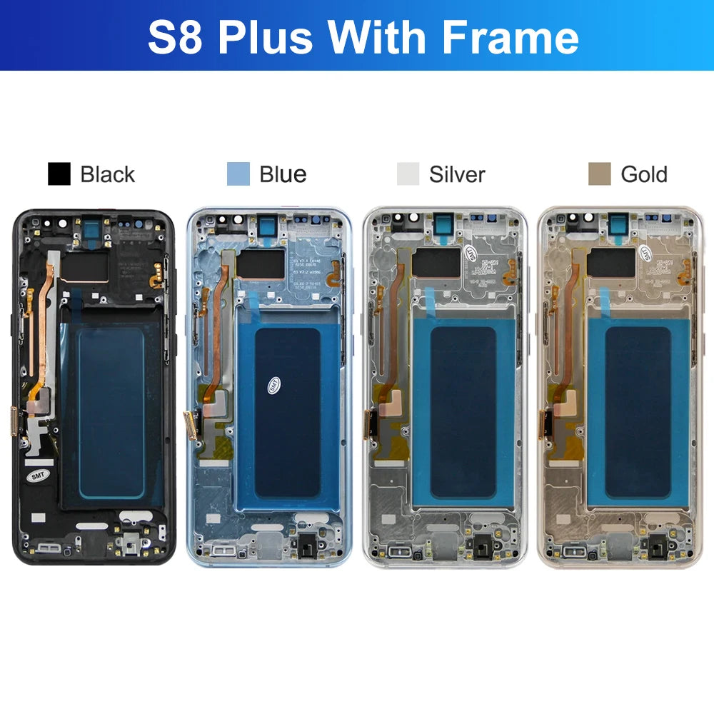 S8+ G955 G955F Display Screen Assembly for Samsung Galaxy S8 Plus Lcd Display Digital Touch Screen with Frame Replacement Parts Samsung phone repair parts