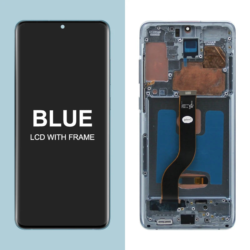6.7" Super AMOLED Screen for Samsung Galaxy S20+ G985F G986F Lcd Display Digital Touch Screen with Frame for Samsung S20 Plus Samsung phone repair parts