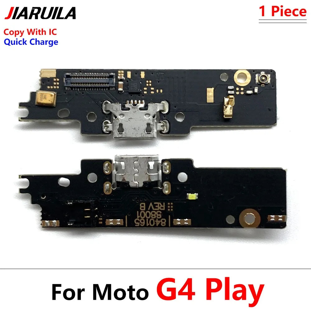 10Pcs/Lot, Dock Connector Micro USB Charger Charging Port Flex Cable Microphone Board For Moto G4 G5 G9 G8 G7 G6 Play Plus Power Motorola phone repair parts
