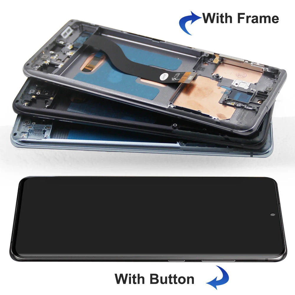 6.7" Super AMOLED Screen for Samsung Galaxy S20+ G985F G986F Lcd Display Digital Touch Screen with Frame for Samsung S20 Plus Samsung phone repair parts