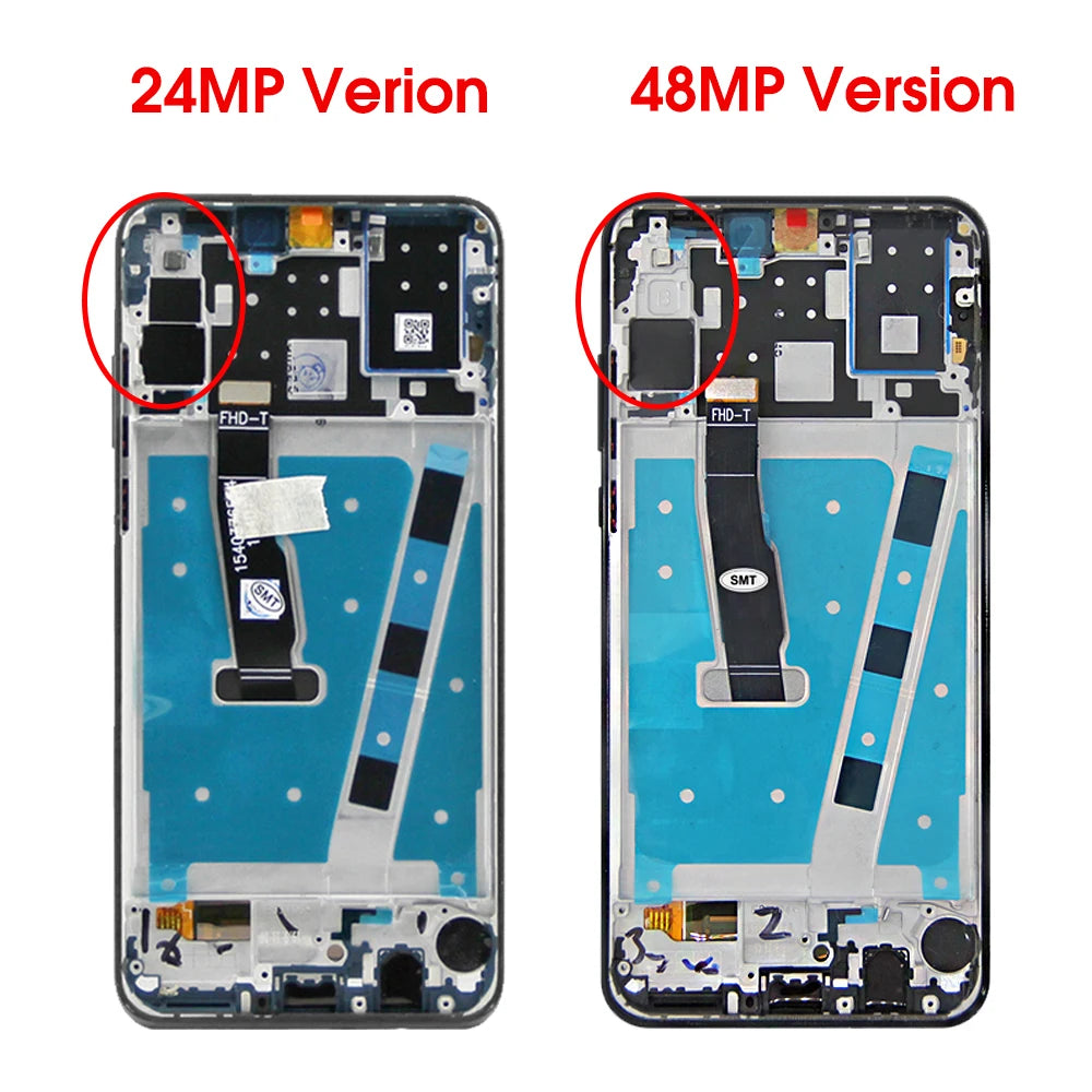 P30 Lite Display Screen with Frame, for Huawei P30 lite MAR-L01A MAR-L21A Lcd Display Digital Touch Screen for Huawei P30 lite HUAWEI phone repair parts