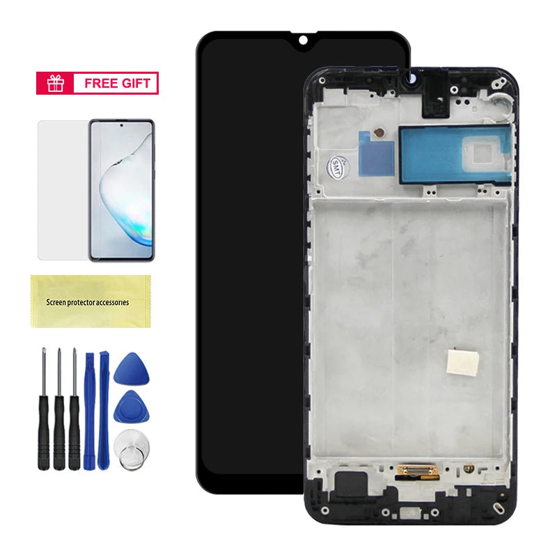 TFT M21 For Samsung M21 2020 M215 M215F M215F/DS LCD Display Touch Screen Digitizer Assembly Replacement  LCD With Frame Samsung phone repair parts
