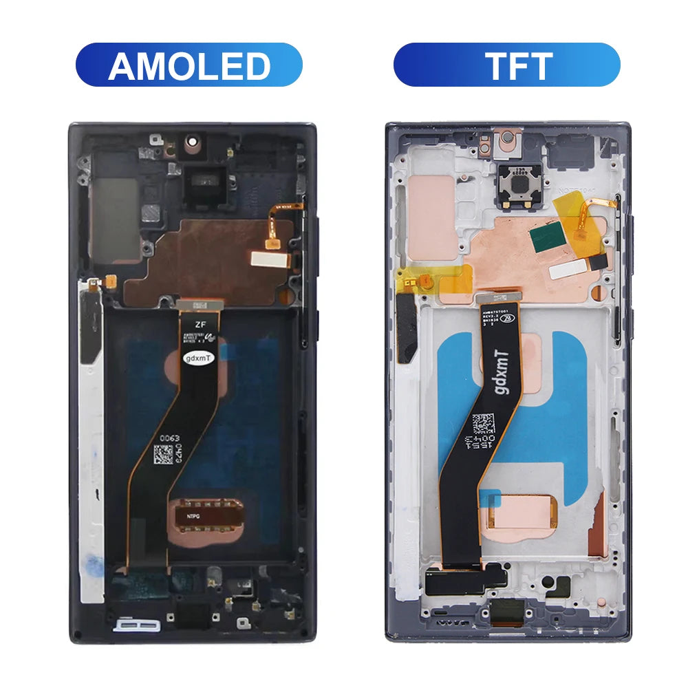 TFT Note 10 Plus Display Screen Assembly for Samsung Galaxy Note10+ N975F N975F/DS Lcd Display Touch Screen with Frame Parts Samsung phone repair parts