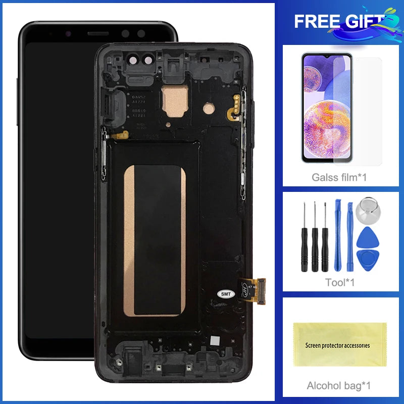 A530 A530F A530F/DS Display Screen For Samsung Galaxy A8 2018 Lcd Display Touch Screen Digitizer Assembly Replacement Samsung phone repair parts