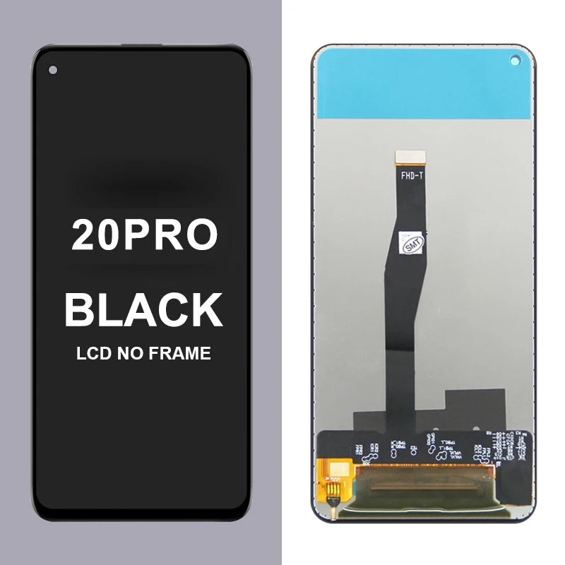6.26" Screen Assembly for Honor 20 YAL-L21 Lcd Display Digital Touch Screen with Frame Parts for Honor 20 Pro YAL-AL00 YAL-TL00 Honor phone repair parts