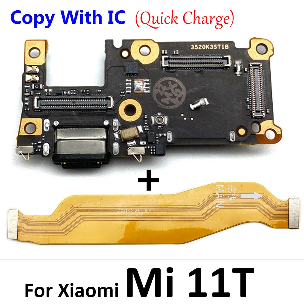 For Xiaomi Mi 8 9 Se 9T 10 10T Mi10T Mi11T 11 11T 12T Pro Lite USB Charging Board Connector Plug Port Dock Mainboard Flex Cable Xiaomi  Xiao mi phone repair parts