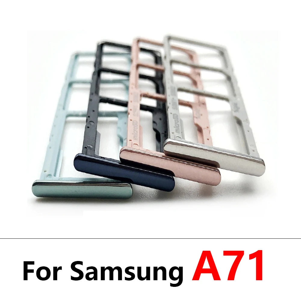 10Pcs，Dual SIM Card Tray Slot Holder Adapter Accessories For Samsung A10s A20s A30s A50s A21s A10 A20 A30 A50 A01 A11 A31 A51 Samsung phone repair parts