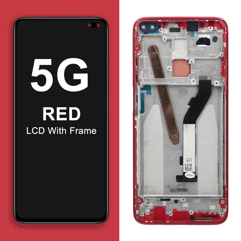 6.67" Screen for Xiaomi Redmi K30 M1912G7BE M1912G7BC Lcd Display Digital Touch Screen with Frame for Redmi K30 5G M1912G7BE Xiaomi phone repair parts