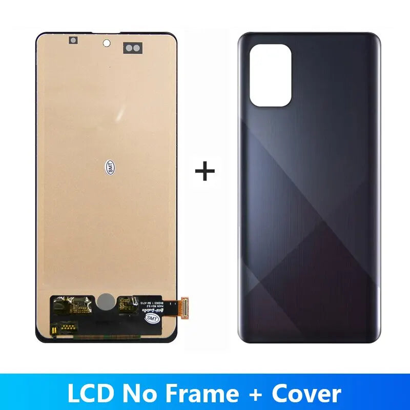 A71 Display Screen Replacement, for Samsung Galaxy A71 LCD Display Digital Touch Screen with Frame for Samsung A71 A715 A715F Samsung phone repair parts