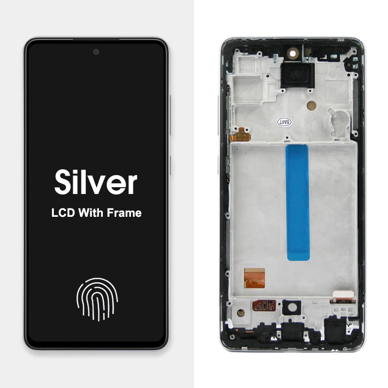 AMOLED A52 Screen for Samsung Galaxy A52 A525F 525F/DS Lcd Display Touch Screen with Frame Digitizer Assembly for Samsung A52 4G Samsung phone repair parts