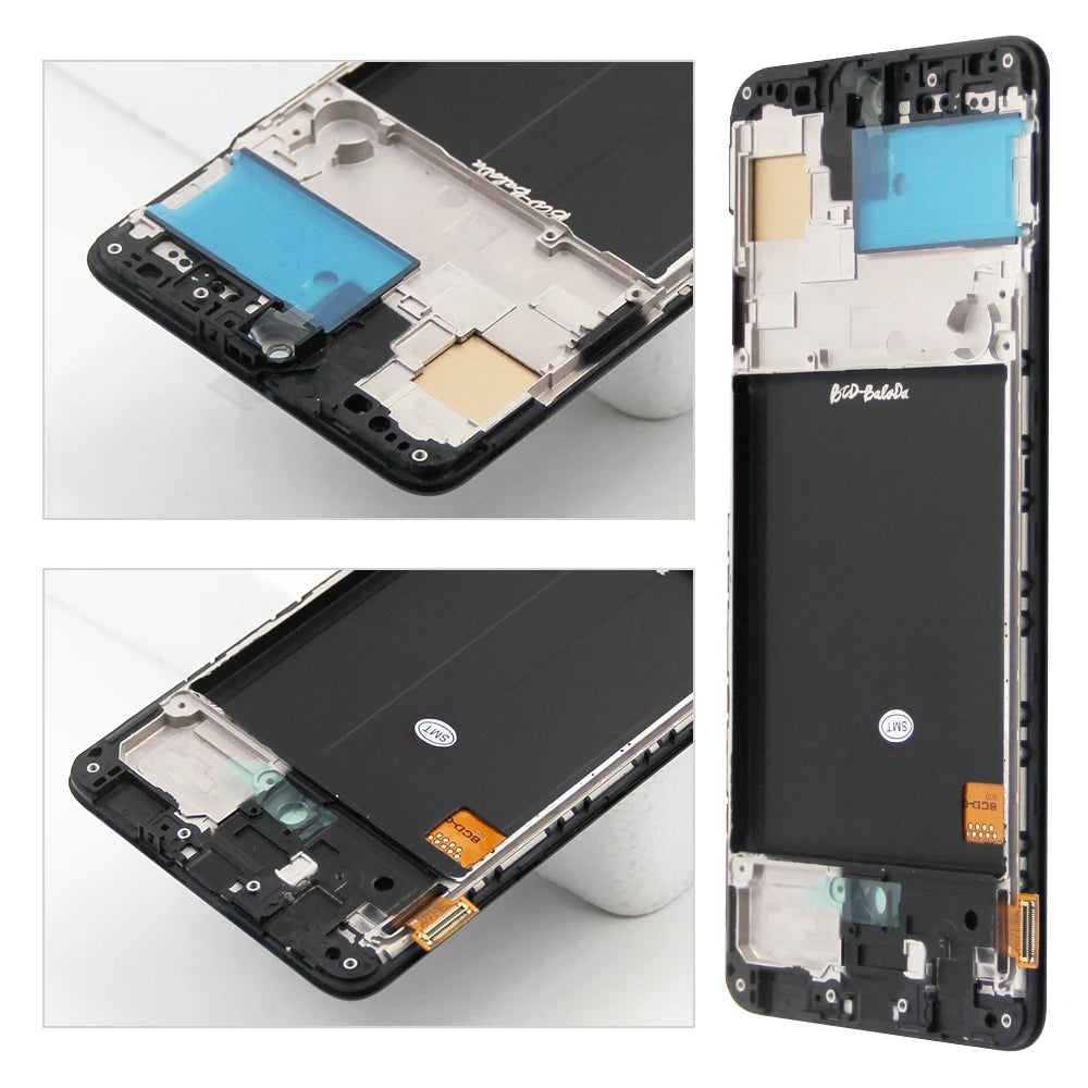 AMOLED A51 Display Screen With Fingerprint, for Samsung Galaxy A51 A515 A515F Lcd Display Touch Screen Digitizer Replacement Samsung phone repair parts