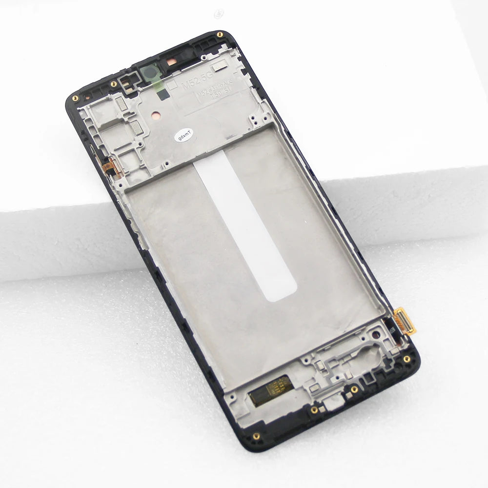 6.7" Super AMOLED Screen for Samsung Galaxy M52 5G M526B M526BR Lcd Display Digital Touch Screen with Frame Assembly Replacement Samsung phone repair parts