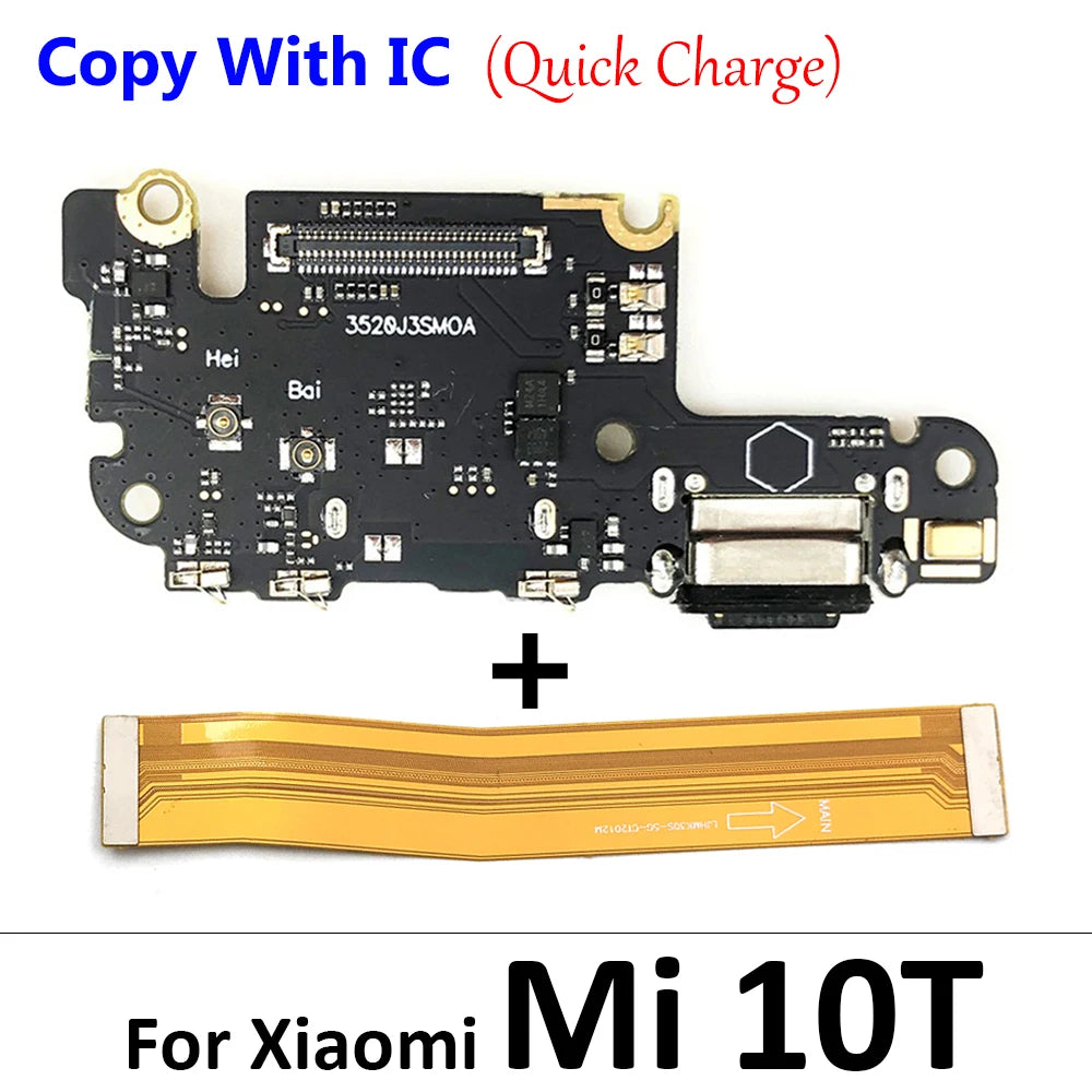 For Xiaomi Mi 8 9 Se 9T 10 10T Mi10T Mi11T 11 11T 12T Pro Lite USB Charging Board Connector Plug Port Dock Mainboard Flex Cable Xiaomi  Xiao mi phone repair parts