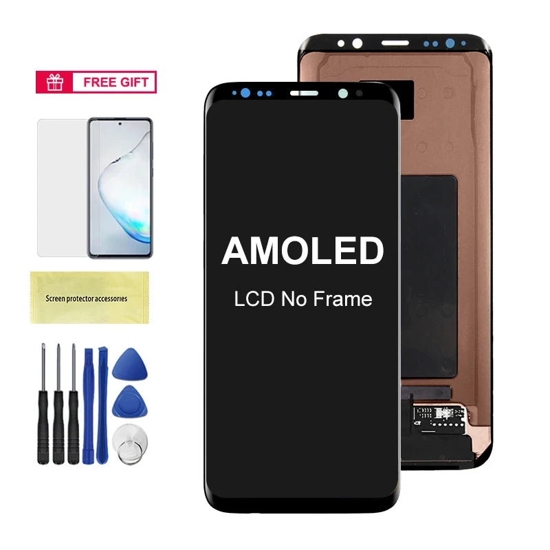 S8+ G955 G955F Display Screen Assembly for Samsung Galaxy S8 Plus Lcd Display Digital Touch Screen with Frame Replacement Parts Samsung phone repair parts