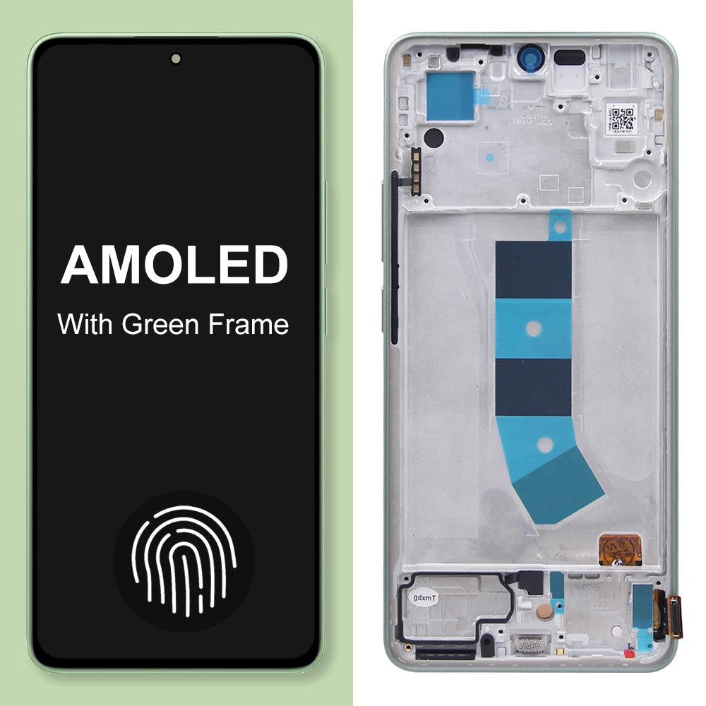 Screen for Xiaomi Redmi Note 13 4G 23129RAA4G 23124RA7EO Lcd Display Digital Touch Screen With Frame for Redmi Note 13 4G Xiaomi phone repair parts