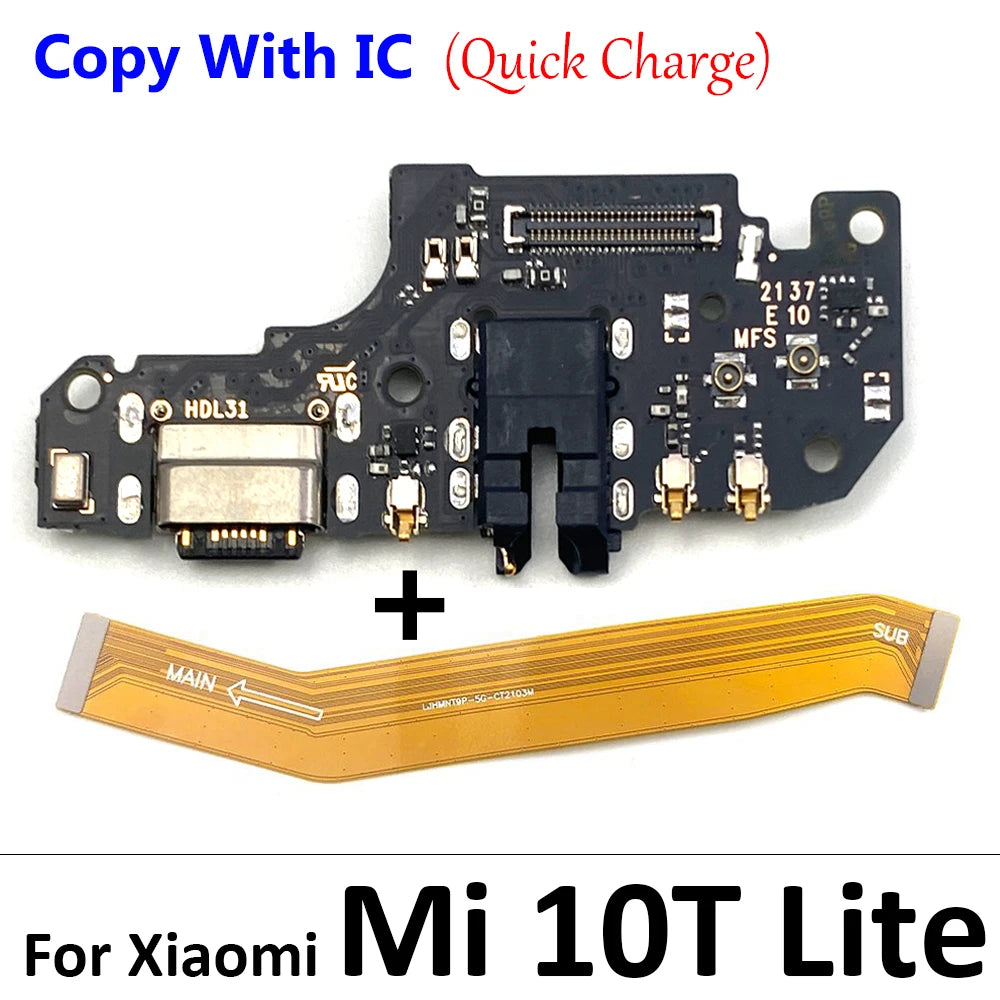 For Xiaomi Mi 8 9 Se 9T 10 10T Mi10T Mi11T 11 11T 12T Pro Lite USB Charging Board Connector Plug Port Dock Mainboard Flex Cable Xiaomi  Xiao mi phone repair parts