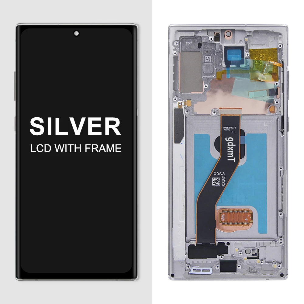 AMOLED Note 10 Plus Screen for Samsung Galaxy Note10+ N975F Lcd Display Touch Screen with Frame Support S Pen Fingerprints Samsung phone repair parts