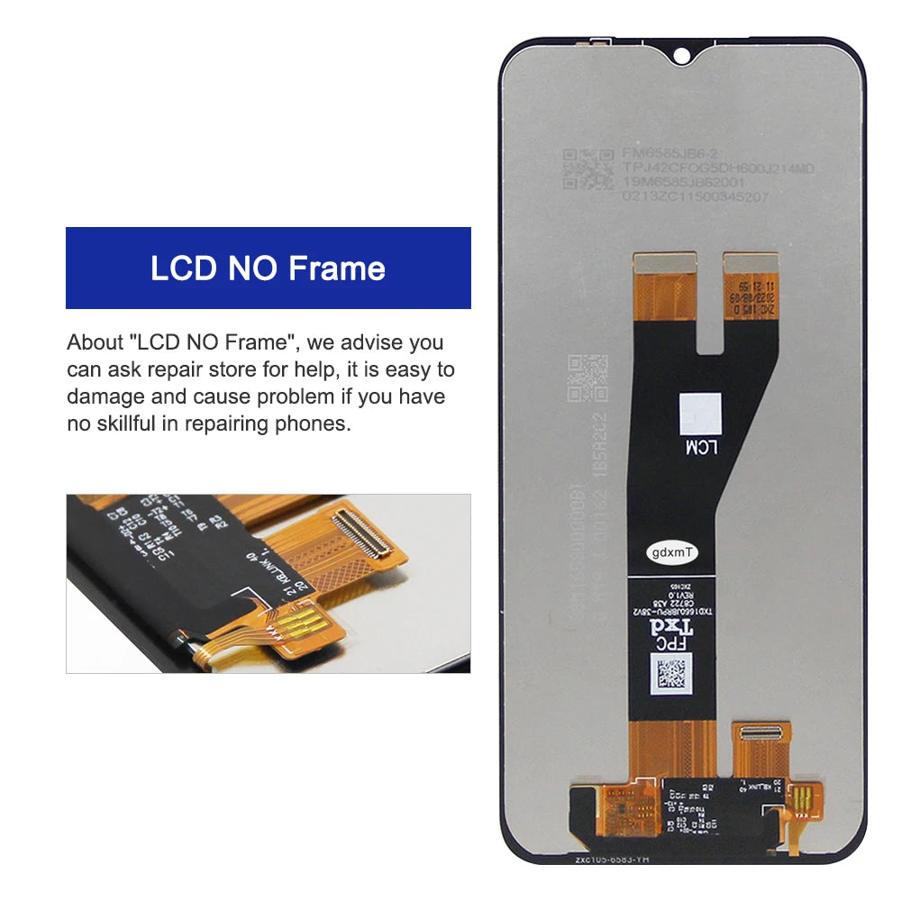 6.6" A14 5G Display Screen for Samsung Galaxy A14 5G A146B A146P A146U Lcd Display Digital Touch Screen with Frame Replacement Samsung phone repair parts