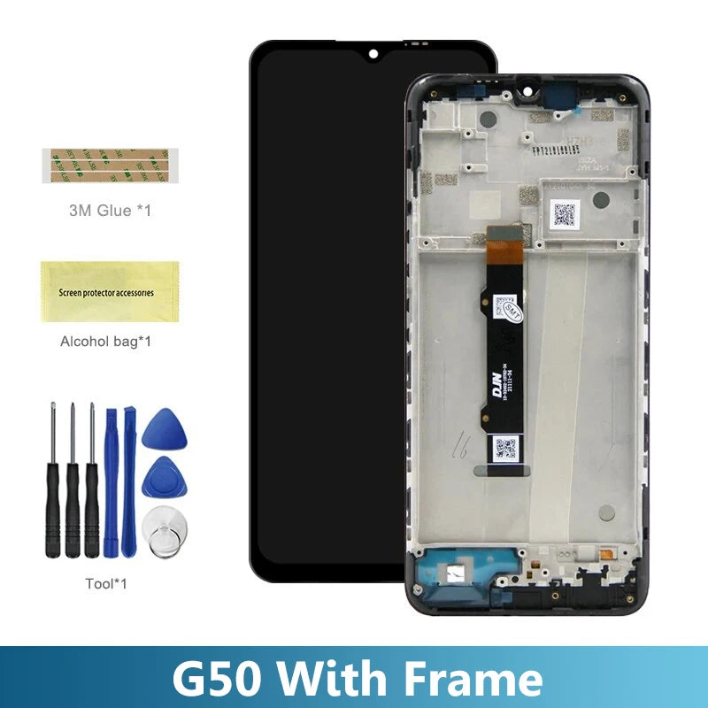 Moto G50 XT2137-1 XT2137-2 Lcd Display Digital Touch Screen with Frame for Motorola Moto G50 5G XT2149-1 Screen Replacement Motorola phone repair parts