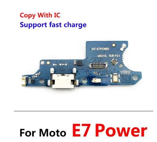 USB Charger Charging Dock Port Connector Flex Cable For Moto E5 E6 E6s E6i E7 E7i Plus Power Play go E20 E30 E40 E32 E22 E13 E14 Motorola phone repair parts