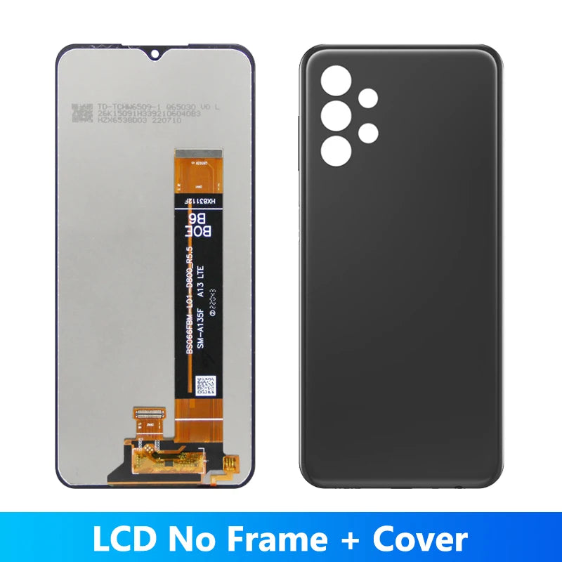 6.6'' A13 Display Screen Replacement, for Samsung Galaxy A13 4G A135 SMA135F A137F Lcd Display Digital Touch Screen with Frame Samsung phone repair parts