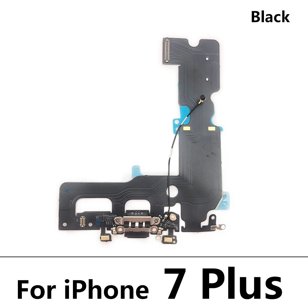 10Pcs/Lot, USB Micro Charger Charging Port Dock Connector Microphone Board Flex Cable For Iphone 6 6G 6S 7 7G 8 8G Plus iPhone phone repair parts