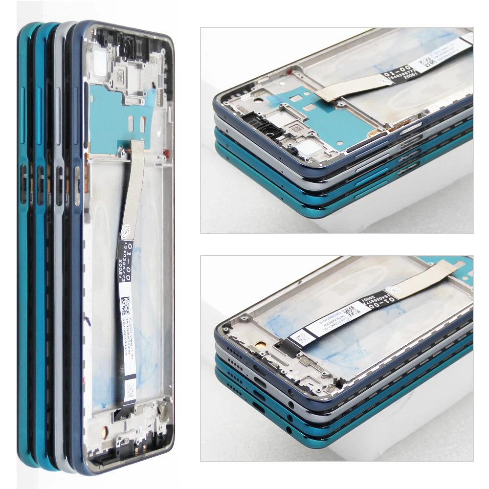 Screen for Xiaomi Redmi Note 9S M2003J6A1G LCD Display Touch Screen with Frame for Xiaomi Redmi Note 9 Pro M2003J6B2G Assembly Xiaomi phone repair parts