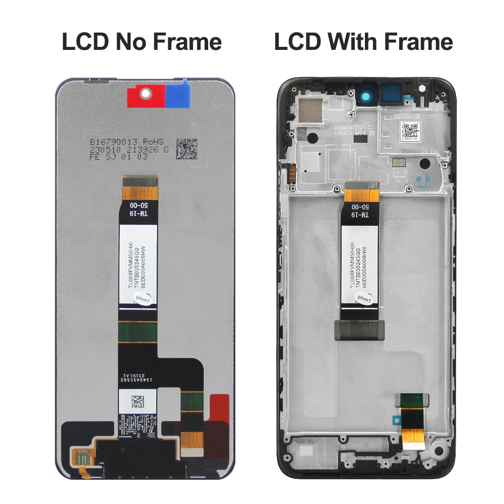 6.79" Redmi 12 Display Screen Replacement, for Xiaomi Redmi 12 23053RN02A Lcd Display Digital Touch Screen With Frame Assembly Xiaomi phone repair parts