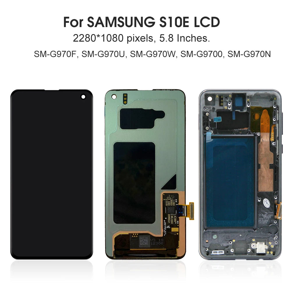 5.8" Screen for Samsung Galaxy S10e G970F/DS G970U G970W LCD Display Digital Touch Screen with Frame for Samsung S10e Assembly Samsung phone repair parts