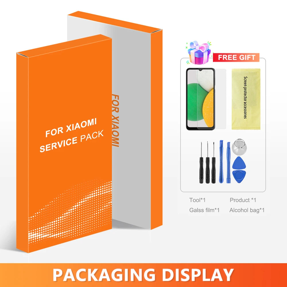 AMOLED Screen for Xiaomi Redmi Note 12 4G 23021RAAEG 23021RAA2Y Lcd Display Digital Touch Screen with Frame for Redmi Note 12 4G Xiaomi phone repair parts