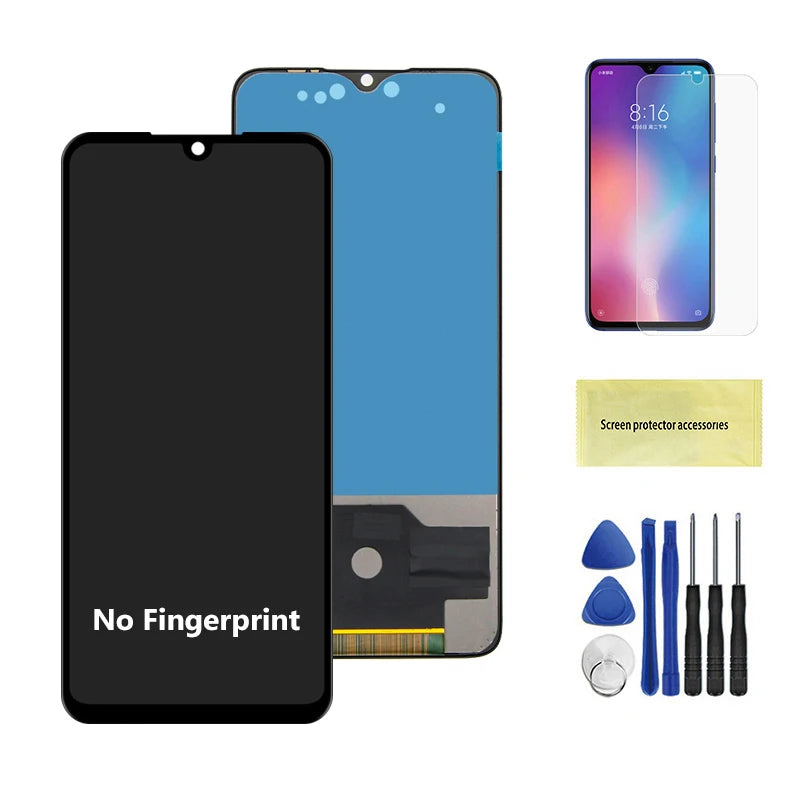 6.39" Amoled Screen for Xiaomi Mi 9 Lite LCD Display Digital Touch Screen Assembly with Frame for Mi CC9 Replacement M1904F3BG Xiaomi phone repair parts