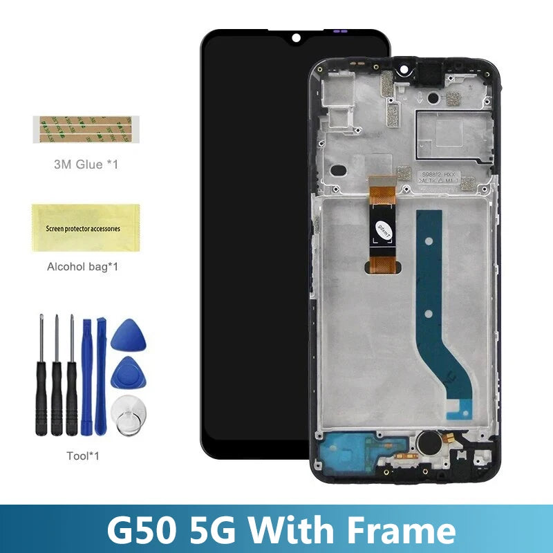 Moto G50 XT2137-1 XT2137-2 Lcd Display Digital Touch Screen with Frame for Motorola Moto G50 5G XT2149-1 Screen Replacement Motorola phone repair parts