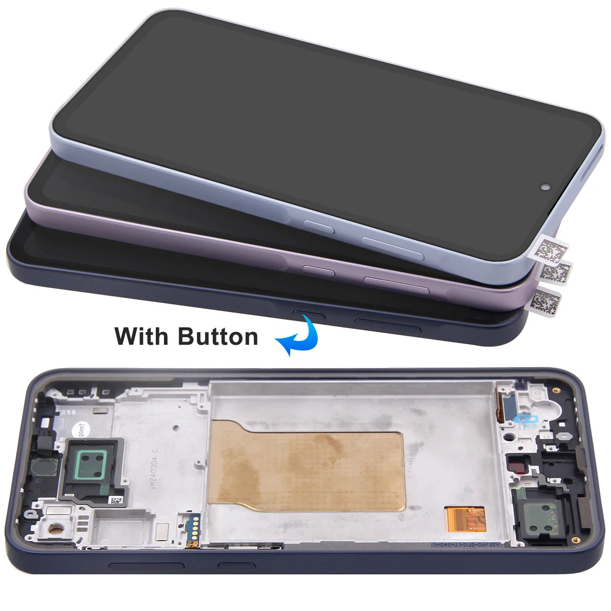 Super OLED Screen for Samsung Galaxy A35 Lcd Display Digital Touch Screen with Frame for Samsung Galaxy A35 A356B A356B/DS Samsung phone repair parts