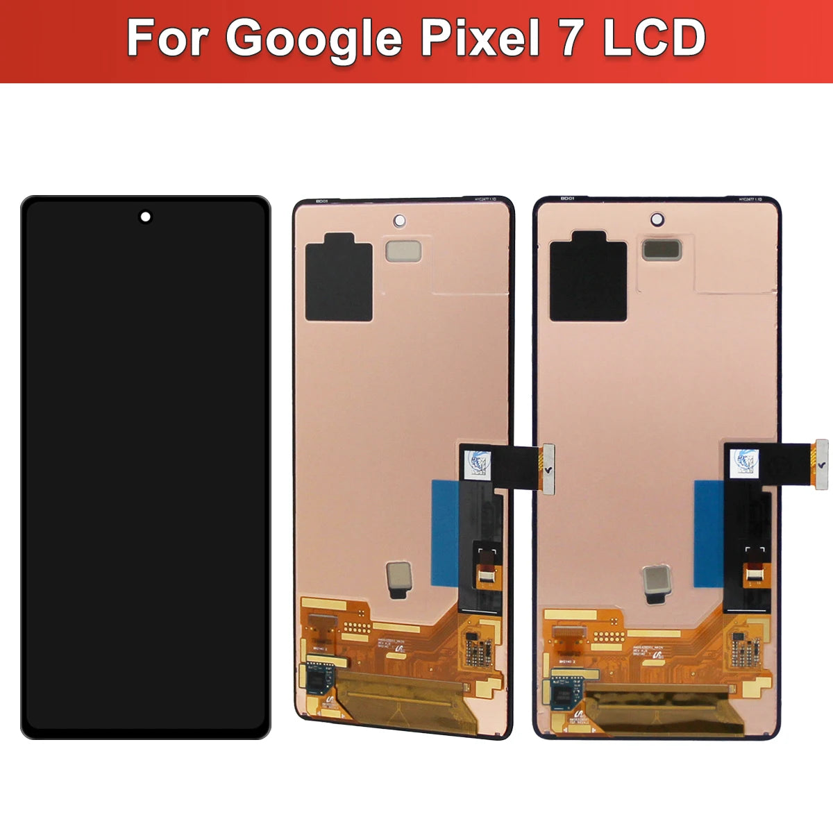 AMOLED Screen Assembly for Google Pixel 7 Pro GP4BC GE2AE GFE4J Lcd Display Touch Screen for Google Pixel 7 GVU6C GQML3 GO3Z5 Google phone repair parts