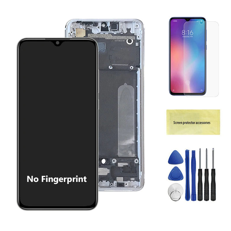 6.39" Amoled Screen for Xiaomi Mi 9 Lite LCD Display Digital Touch Screen Assembly with Frame for Mi CC9 Replacement M1904F3BG Xiaomi phone repair parts