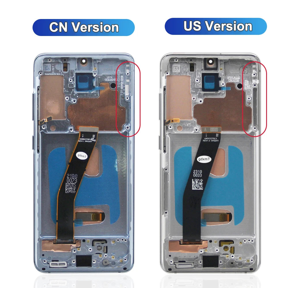 tft Screen for Samsung Galaxy S20 G980F Lcd Display Touch Screen Digitizer Assembly for Samsung S20 5G G981B G981F Replacement Samsung phone repair parts