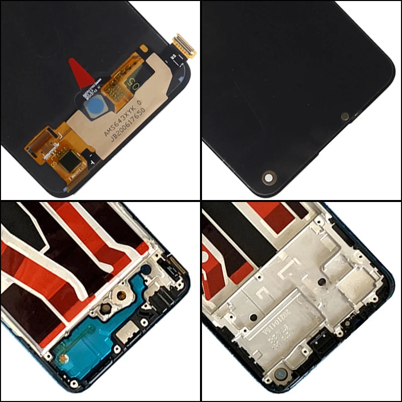 Super AMOLED Reno5Z Display Screen For OPPO Reno5 Z 5G CPH2211 LCD Reno 5Z Display Touch Screen Digitizer Replacement Parts  Oppo phone repair parts