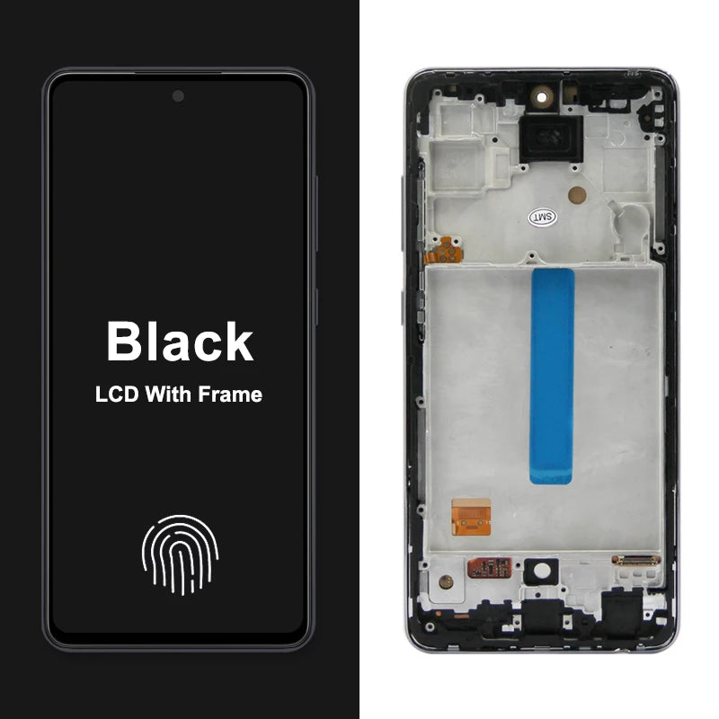 AMOLED A52 5G Screen with Frame for Samsung Galaxy A52 5G A526B A526B/DS LCD Display Touch Screen Digitizer Replacement Samsung phone repair parts