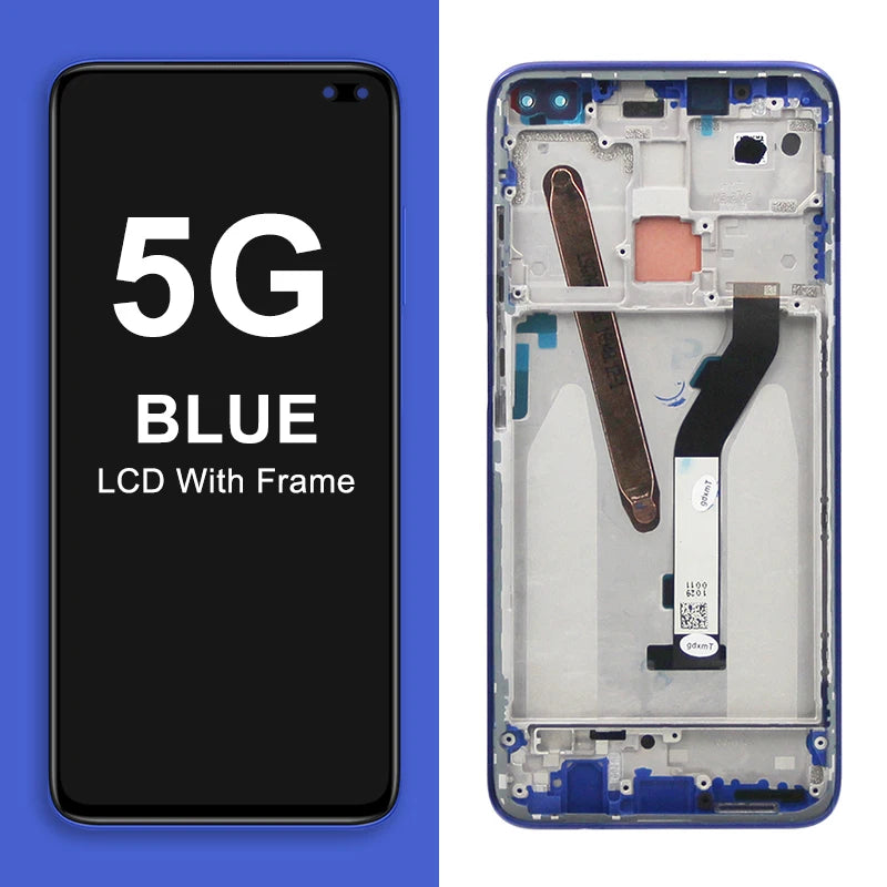 6.67" Screen for Xiaomi Redmi K30 M1912G7BE M1912G7BC Lcd Display Digital Touch Screen with Frame for Redmi K30 5G M1912G7BE Xiaomi phone repair parts
