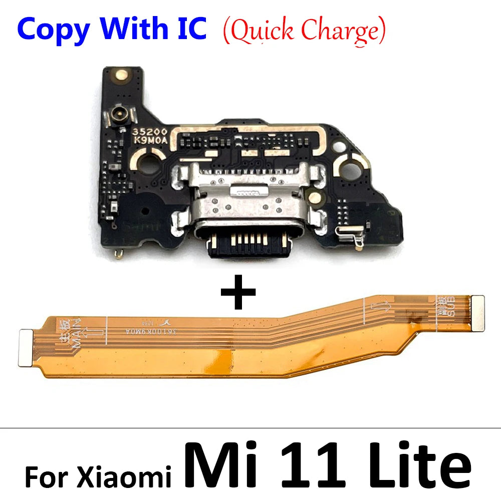 For Xiaomi Mi 8 9 Se 9T 10 10T Mi10T Mi11T 11 11T 12T Pro Lite USB Charging Board Connector Plug Port Dock Mainboard Flex Cable Xiaomi  Xiao mi phone repair parts
