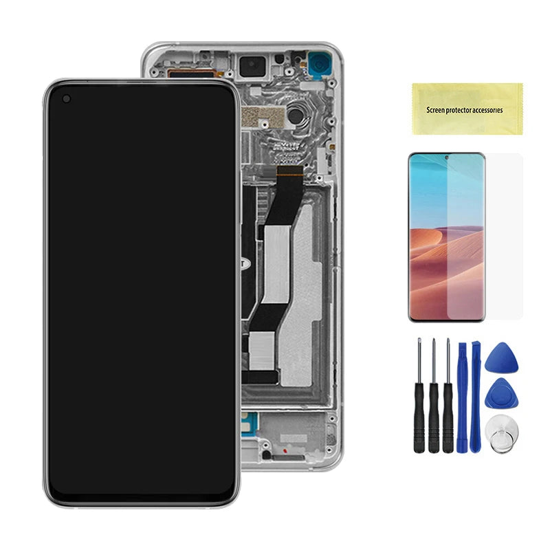 Screen for Xiaomi Mi 10T Pro 5G Lcd Display Digital Touch Screen With Frame Assembly for Xiaomi Mi 10T 5G M2007J3SY Replacement Xiaomi phone repair parts