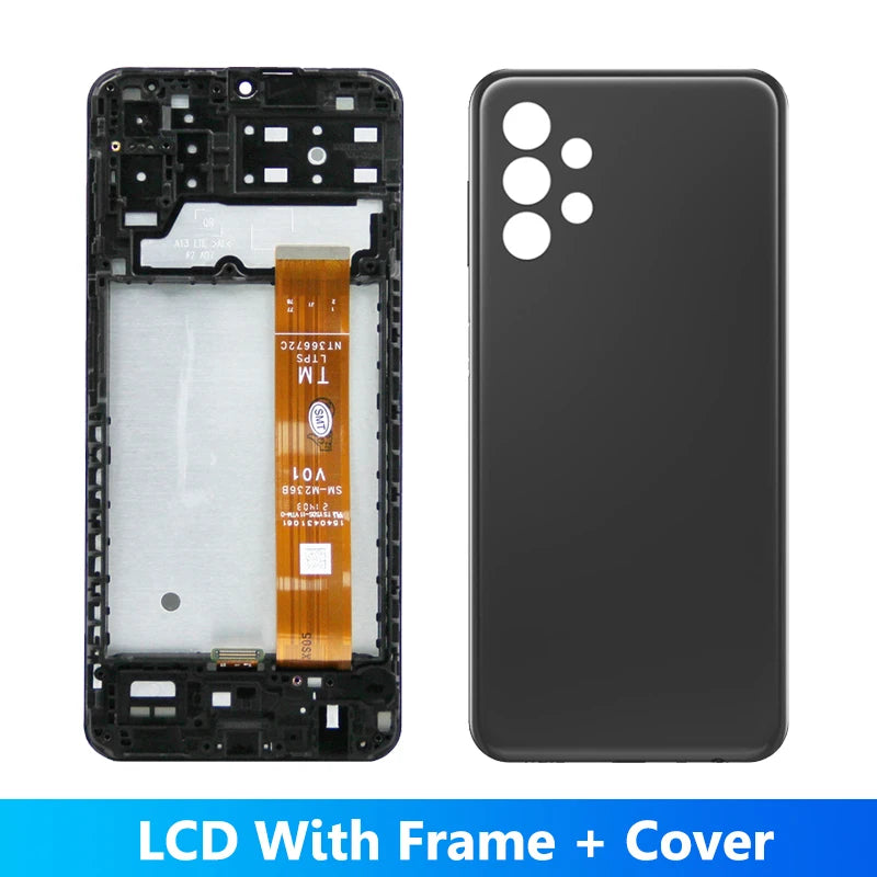 6.6'' A13 Display Screen Replacement, for Samsung Galaxy A13 4G A135 SMA135F A137F Lcd Display Digital Touch Screen with Frame Samsung phone repair parts