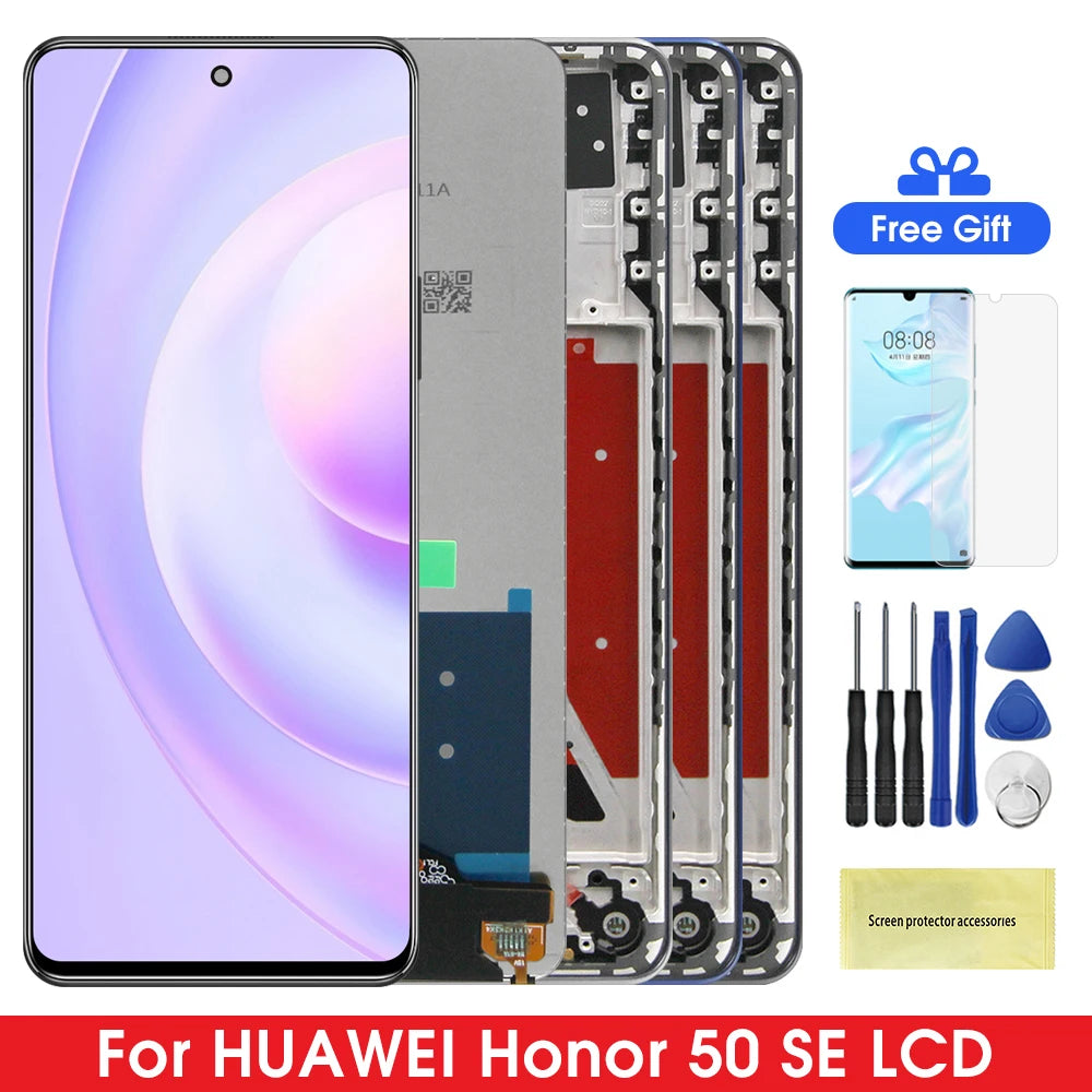 6.78" Screen for Huawei Nova 9 SE Lcd Display Digital Touch Screen with Frame for Honor 50 SE Honor50se JLH-AN00 Screen Parts HUAWEI phone repair parts