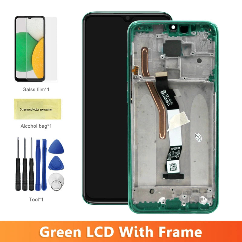 6.53" Screen for Xiaomi Redmi Note 8 Pro M1906G7I M1906G7G Lcd Display Touch Screen with Frame for Redmi Note 8 Pro Replacement Xiaomi phone repair parts