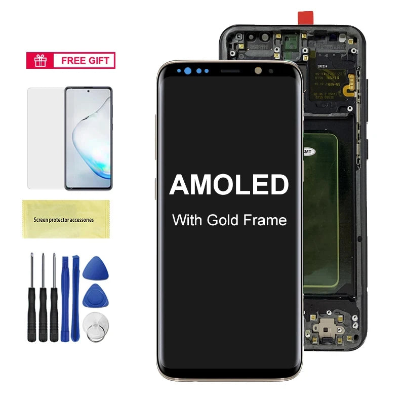 S8+ G955 G955F Display Screen Assembly for Samsung Galaxy S8 Plus Lcd Display Digital Touch Screen with Frame Replacement Parts Samsung phone repair parts